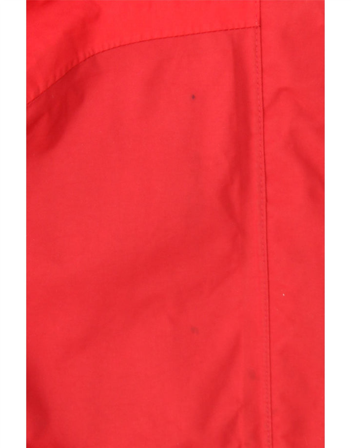 JACK WOLFSKIN Damen Regenjacke mit Kapuze UK 8/10 Small Rot Polyamid