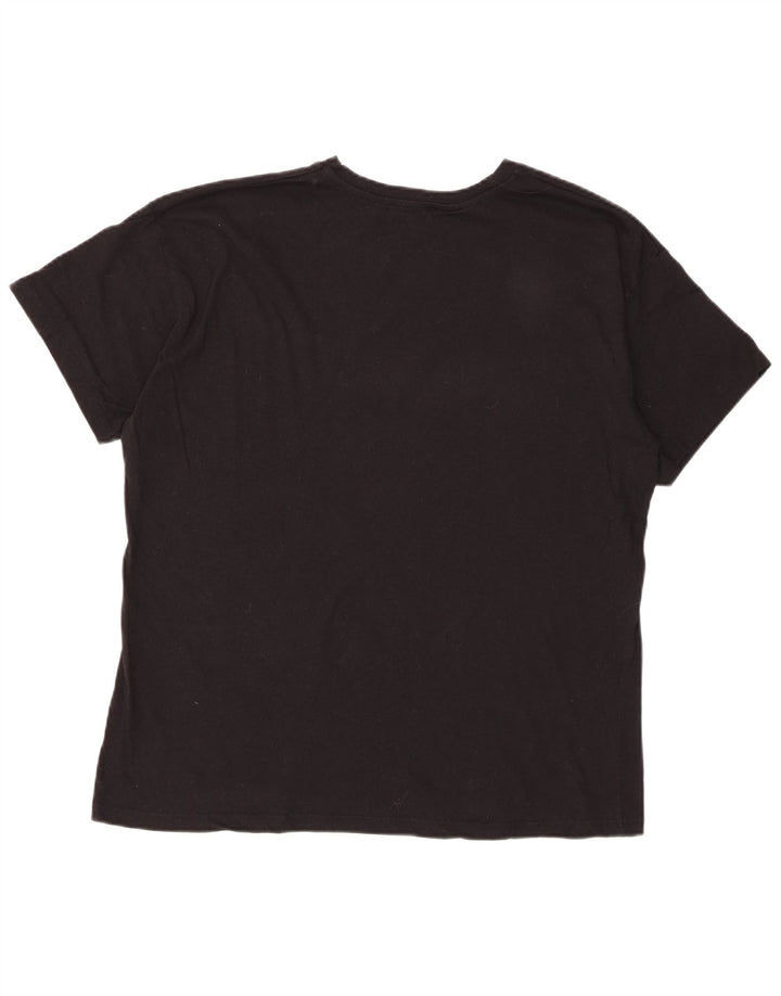 FB Sister Einteiliges Herren-T-Shirt mit Grafik, Größe L, aus schwarzer Baumwolle