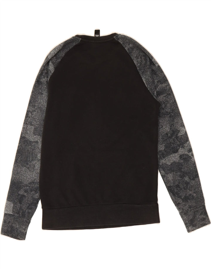 ADIDAS Mens Sweatshirt Jumper Small Black Camouflage Vintage Adidas and Second-Hand Adidas from Messina Hembry 