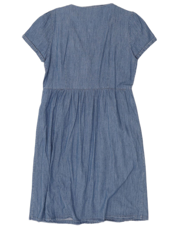 Oasis Denim-Hemdkleid für Damen, Größe 46, Größe L, Blau, Baumwolle