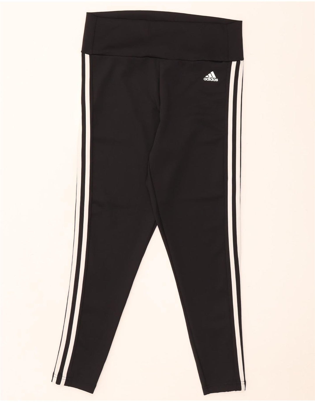 Adidas Damen Aeroready Leggings UK 16/18 Large Schwarz Polyester