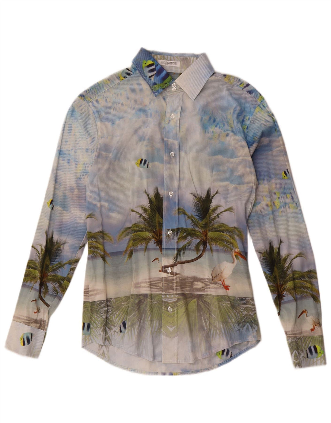 Naracamicee Herren Grafikhemd XS Blau Hawaiianisch