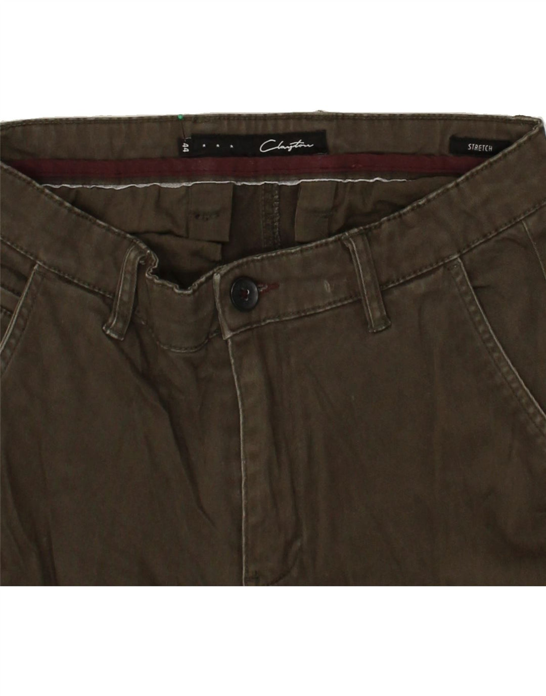 CLAYTON Womens Slim Cargo Trousers IT 44 Medium W30 L30 Grey Cotton Vintage Clayton and Second-Hand Clayton from Messina Hembry 