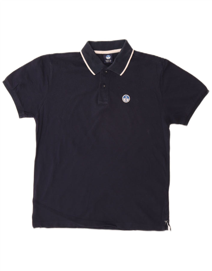 North Sails Herren Poloshirt XS Marineblau Baumwolle