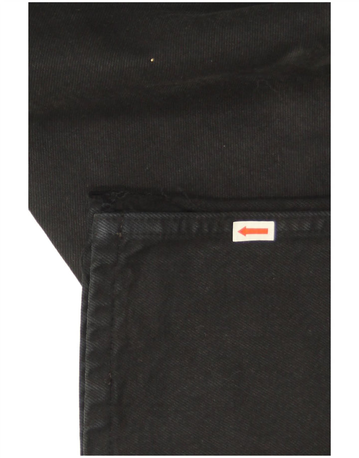 Levi's Herren 501 Straight Jeans W27 L30 Schwarze Baumwolle