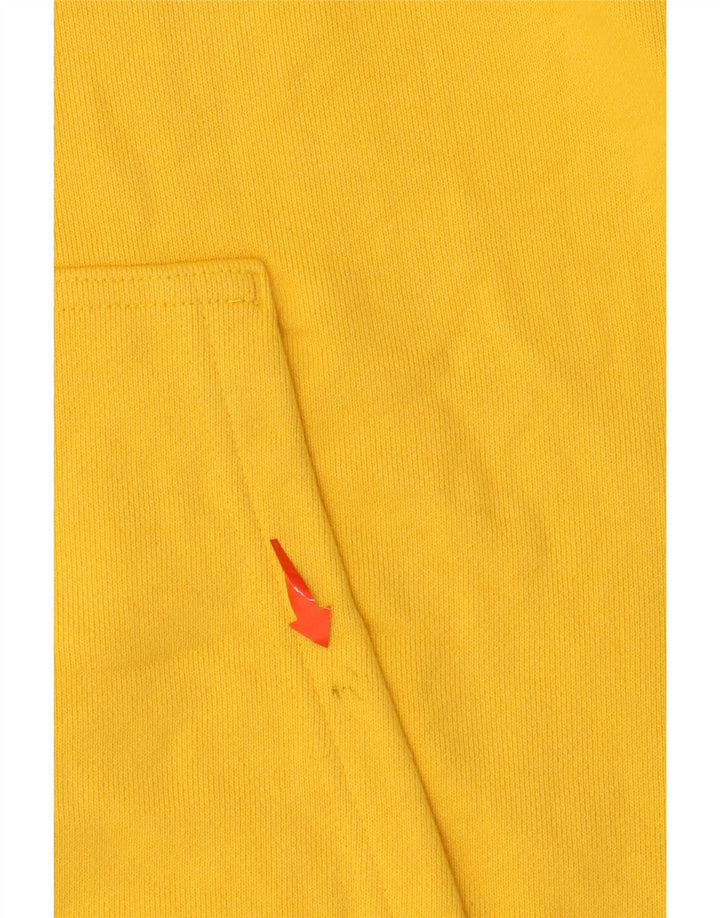 ADIDAS Herren Humanrace Graphic Hoodie Pullover XL Gelb Baumwolle