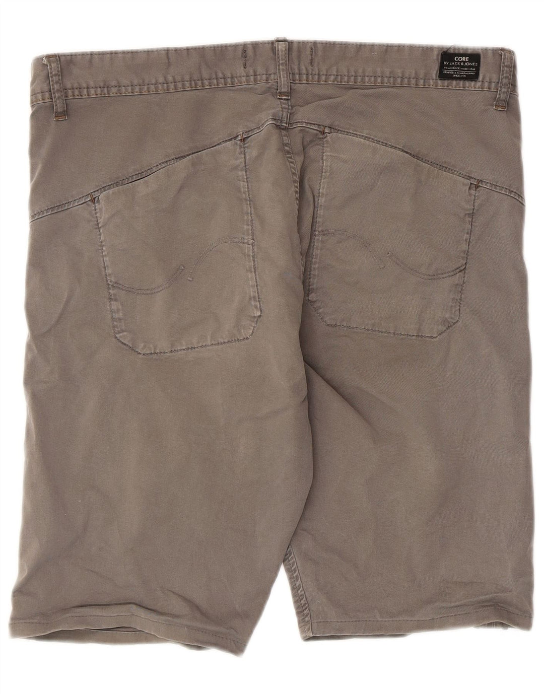 Jack & Jones Herren Chinoshorts W34 Large Grau Baumwolle