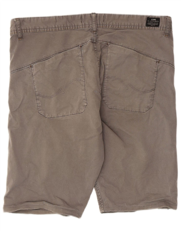 Jack & Jones Herren Chinoshorts W34 Large Grau Baumwolle