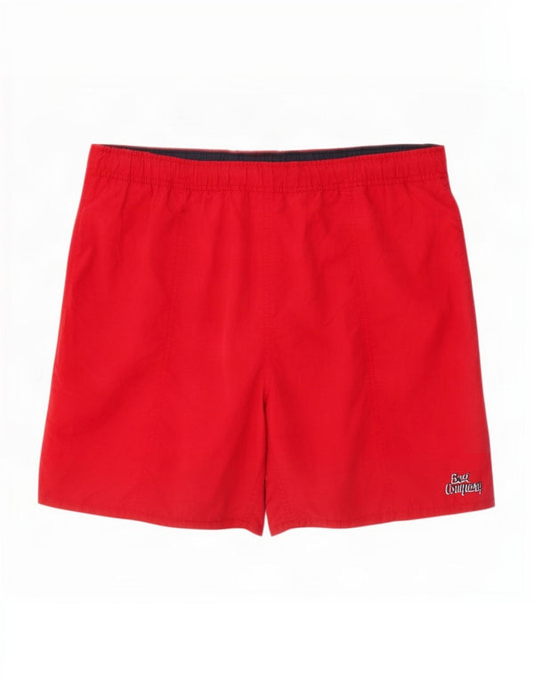 Best Company Mens Swimming Shorts Large Red Nylon