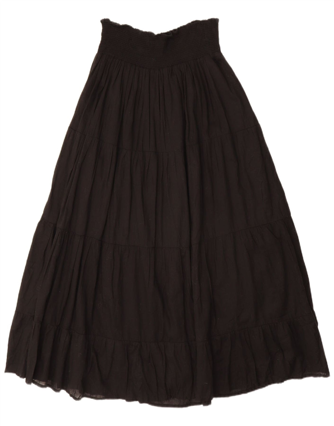 ZARA Damen A-Linien-Rock mit hoher Taille, Größe W30, Schwarz