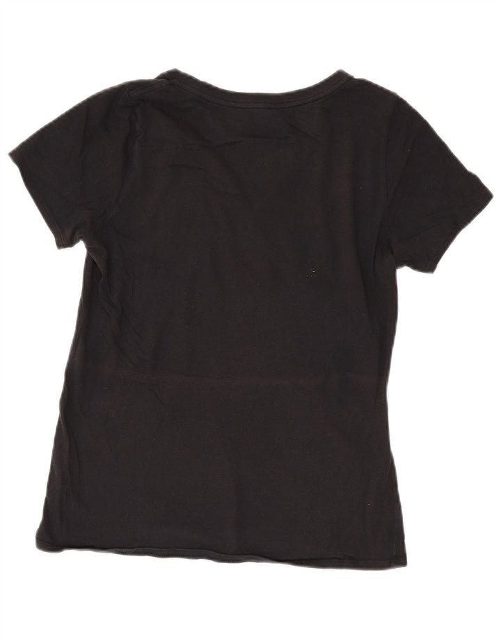 Nike Damen Athletic Cut Graphic T-Shirt Top UK 14 Medium Schwarz