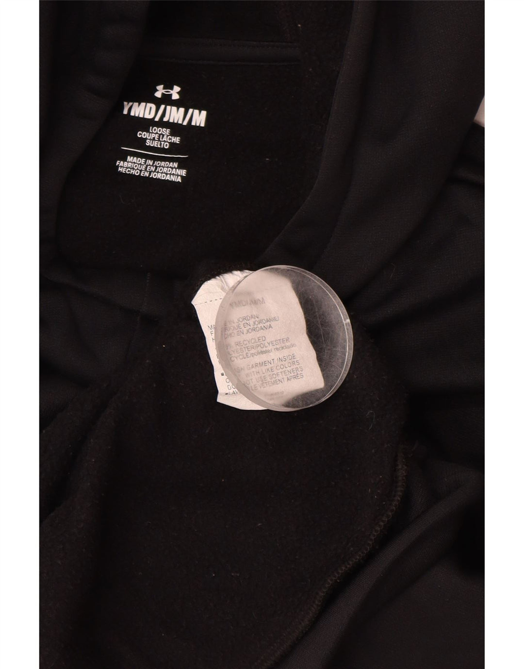 UNDER ARMOUR Mädchen-Pullover mit lockerem Grafik-Hoodie, 9–10 Jahre, mittelschwarz