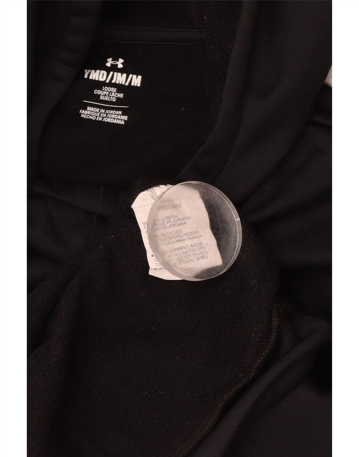 UNDER ARMOUR Mädchen-Pullover mit lockerem Grafik-Hoodie, 9–10 Jahre, mittelschwarz