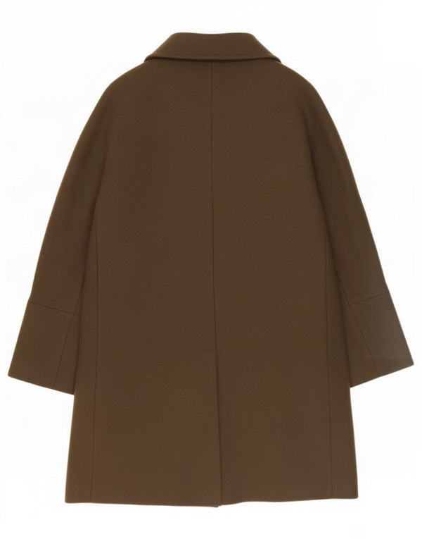 Massimo Dutti Damenmantel UK 16 Large Khaki Wolle