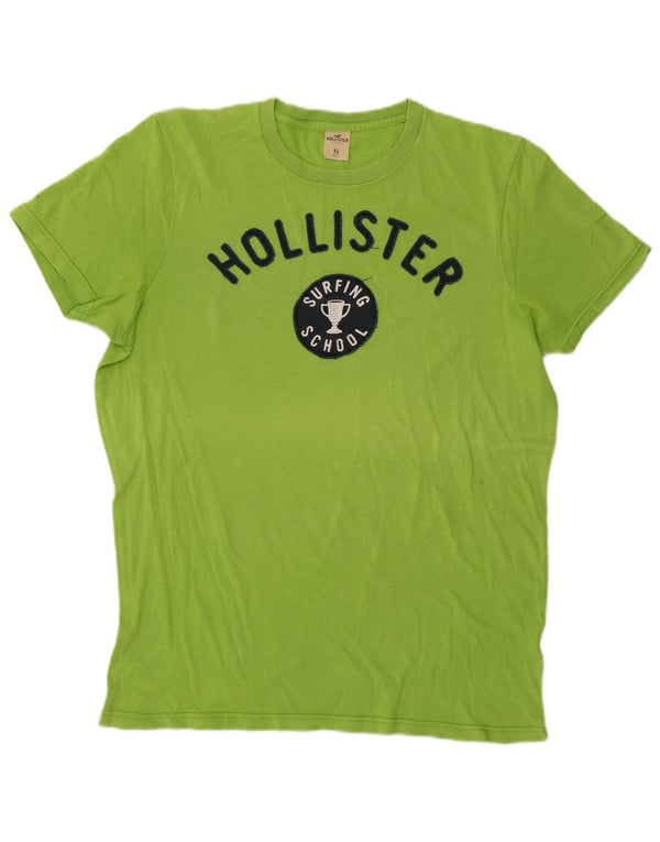 Hollister Herren Grafik T-Shirt Top XL Grün