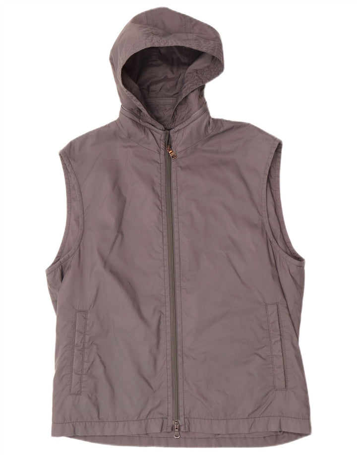 Hugo Boss Herren-Kapuzenweste, EU 52, XL, Grau, Polyamid