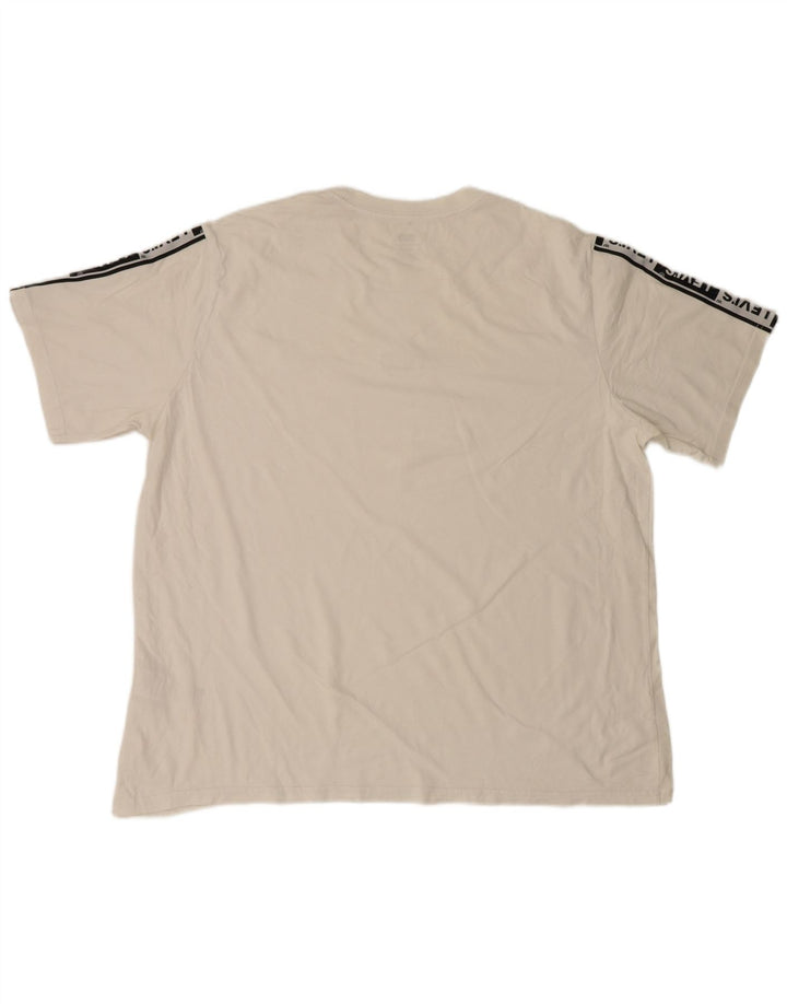 Levi's Herren Relaxed Graphic T-Shirt Top XL aus weißer Baumwolle
