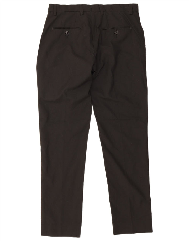 French Connection Slim-Anzughose für Herren, W32, L31, schwarzes Polyester
