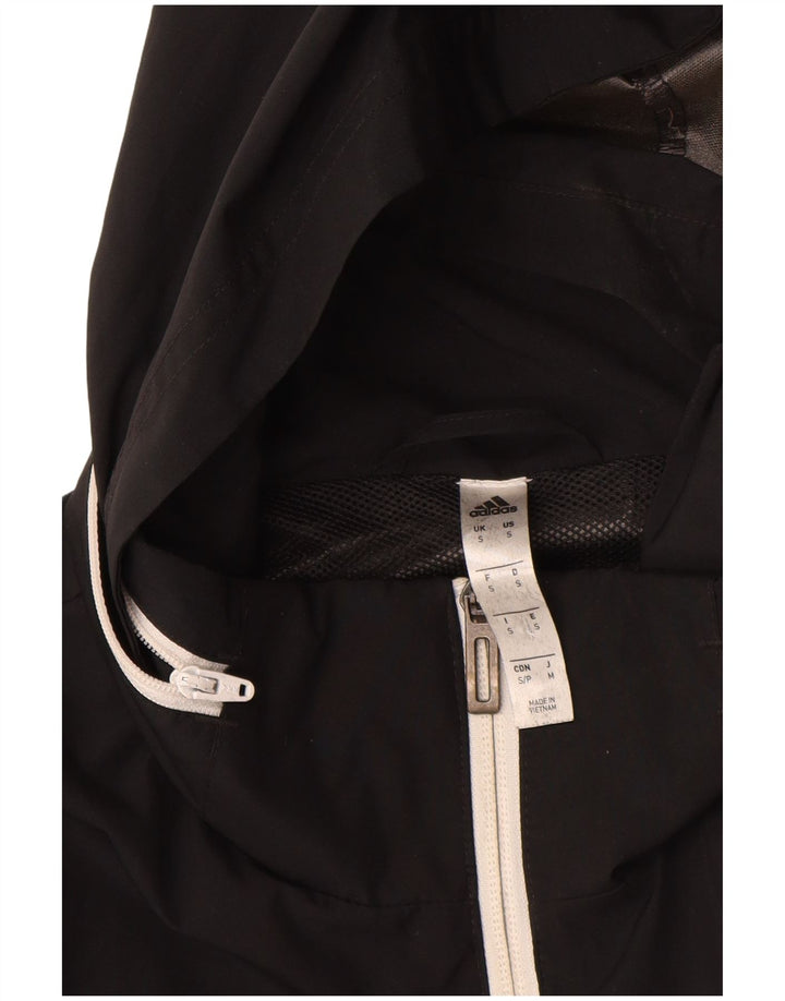 Adidas Herren-Trainingsanzug mit Kapuze, Jacke, Größe S, Schwarz, Polyester
