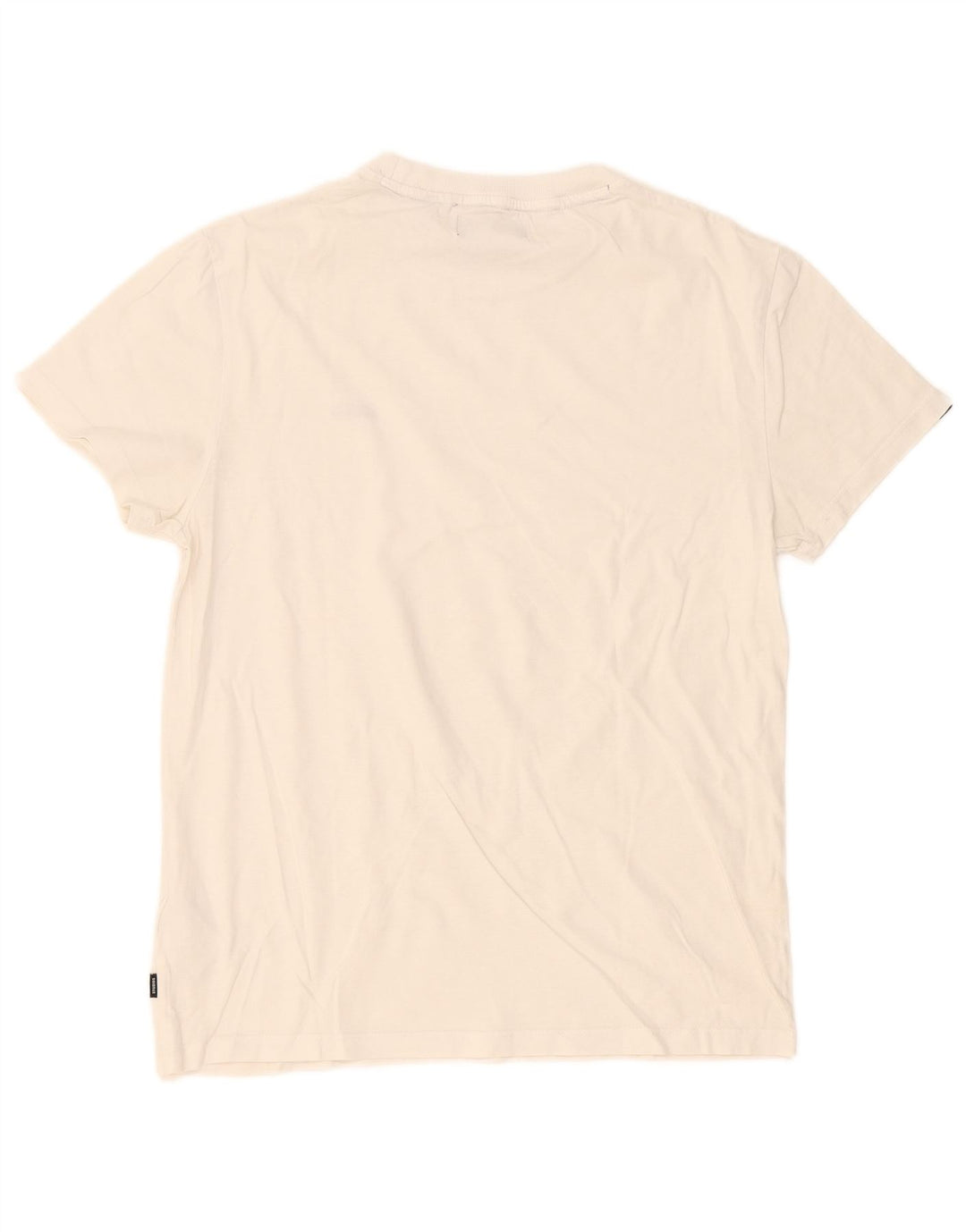 Superdry Herren-T-Shirt-Oberteil, große weiße Baumwolle