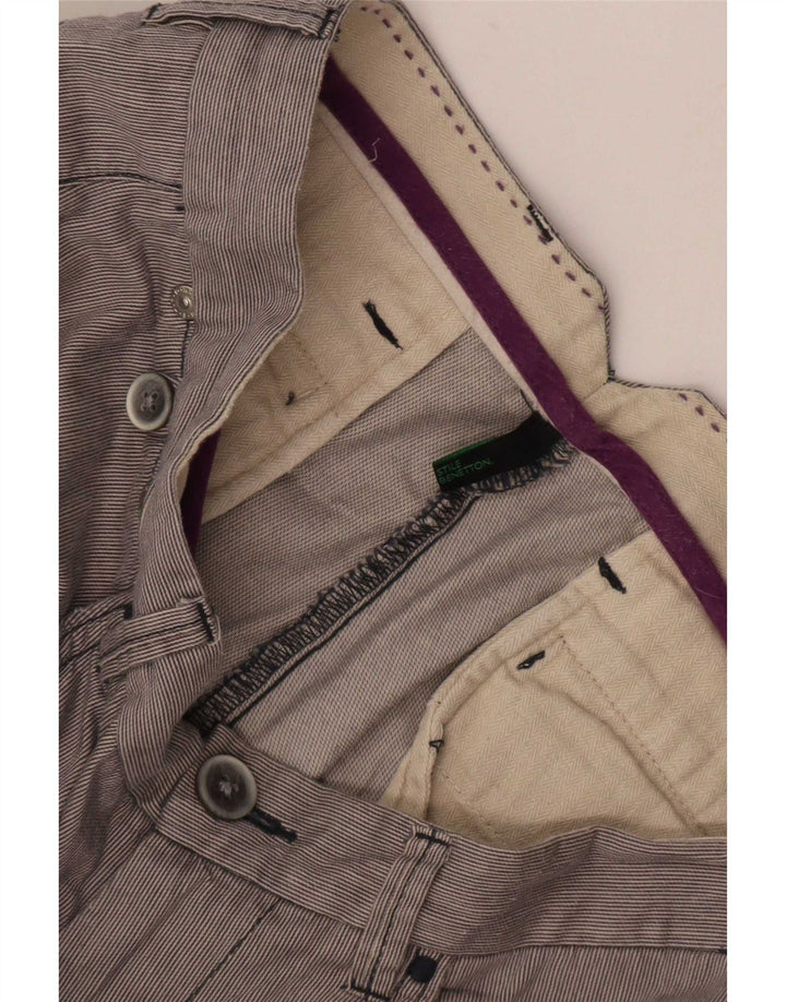 Benetton Herren Casual Shorts Medium W32 Grau