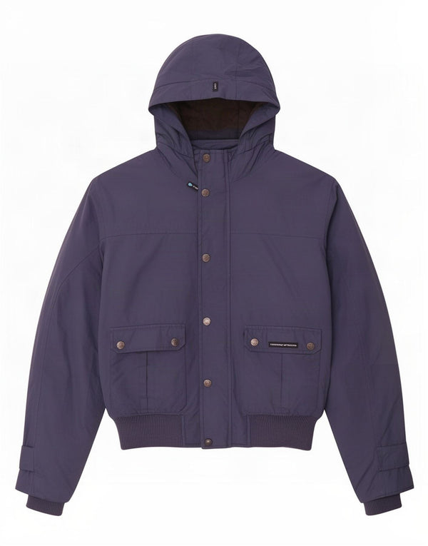 Tucano Urbano Herren-Bomberjacke mit Kapuze, UK 40, Größe L, Marineblau, Polyester
