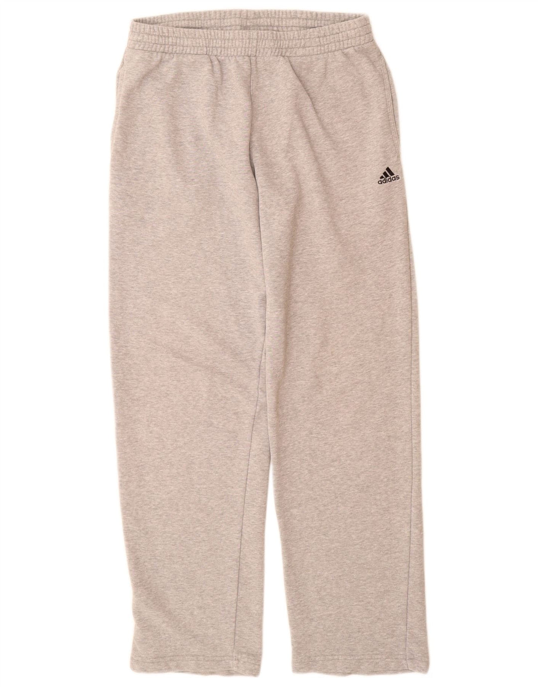Adidas Herren-Trainingshose aus mittelgrau gefleckter Baumwolle
