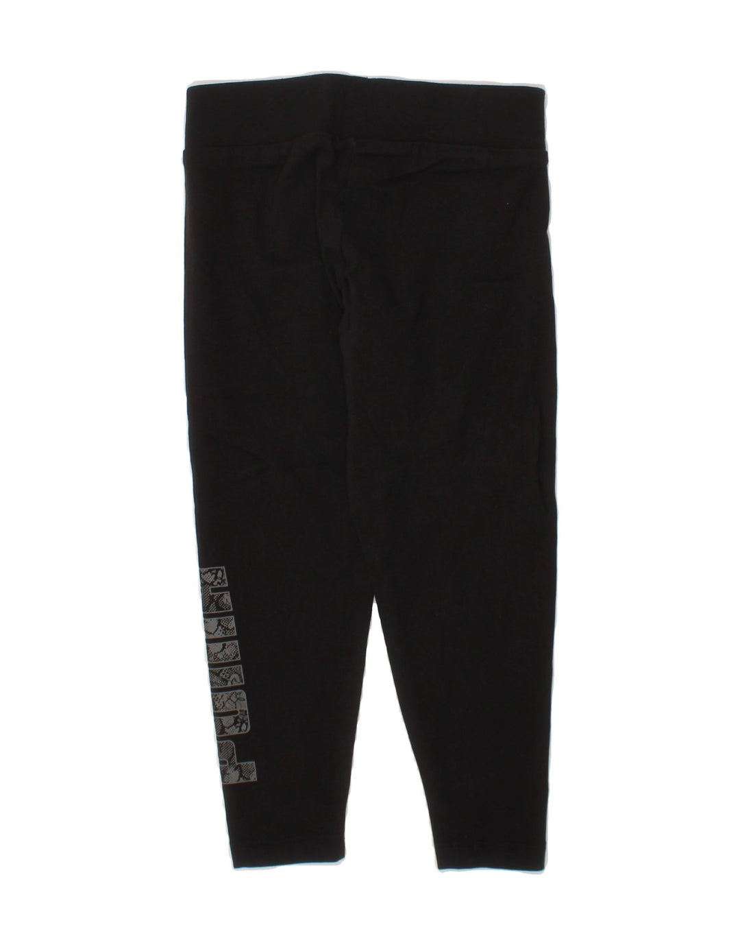 PUMA Girls Graphic Leggings 4-5 Years  Black Vintage Puma and Second-Hand Puma from Messina Hembry 