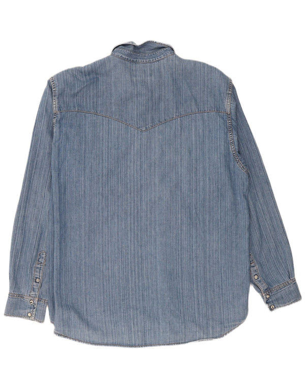 Lee Herren Jeanshemd 2XL Blaue Baumwolle