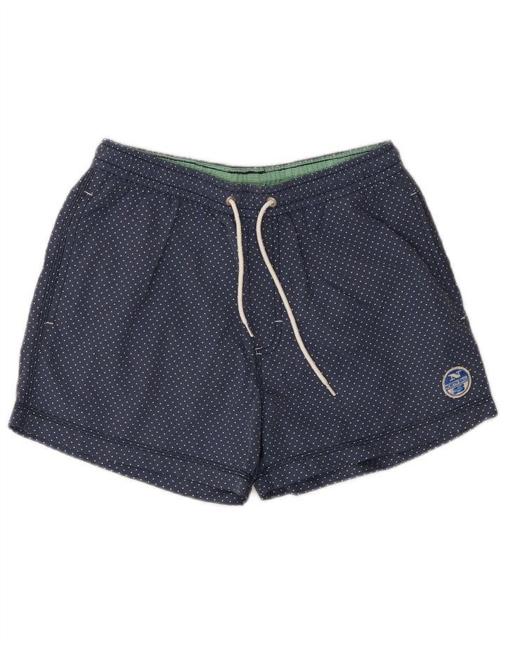 North Sails Herren-Badeshorts, mittelgroß, marineblau geflecktes Polyamid