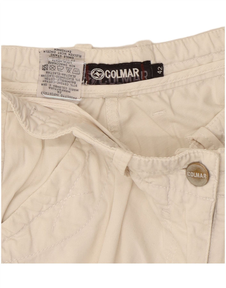 Colmar Damen Chinoshorts IT 42 Medium W30 Weiße Baumwolle