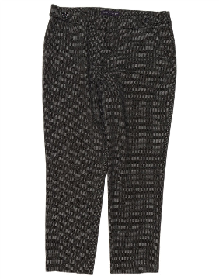 Marks & Spencer Kurze Anzughose für Damen, UK 12, M, W34, L26, grau kariert
