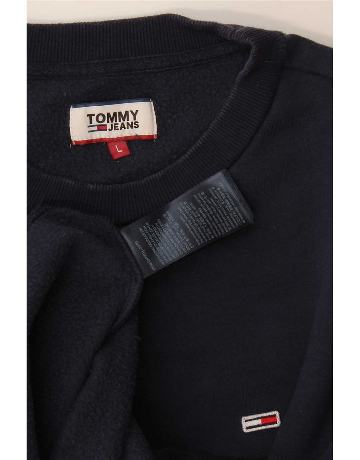 Tommy Hilfiger Herren-Sweatshirt-Pullover, groß, marineblau, Baumwolle