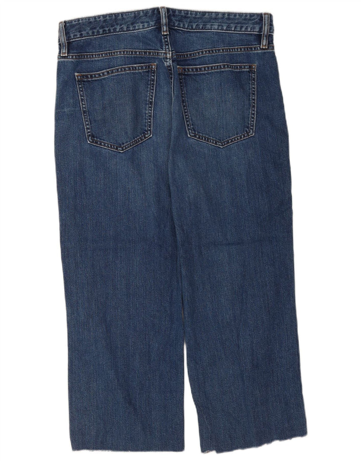 Marks & Spencer Damen Boyfriend-Capri-Jeans, UK 12, M, W32, L22, Blau