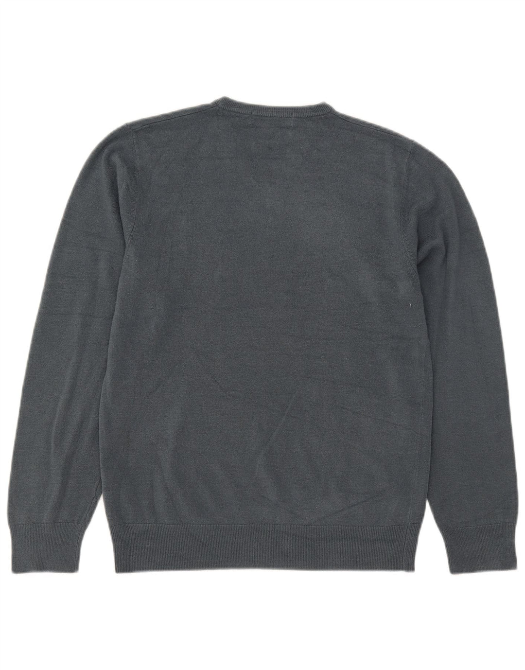 Marks & Spencer Herren-Pullover mit V-Ausschnitt, mittelgraues Acryl