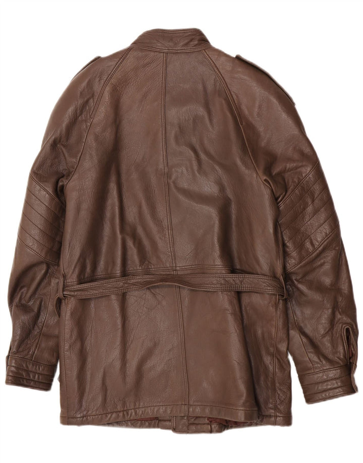 Vintage Herren Lederjacke IT 50 Großes braunes Leder