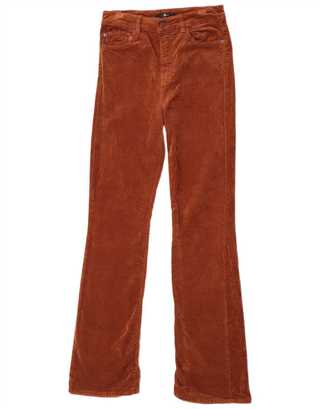 7 For All Mankind Damen Bootcut Freizeithose W28 L32 Braun