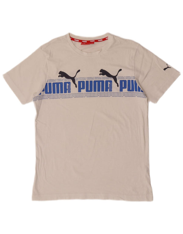 Puma Jungen Grafik T-Shirt Top 15-16 Jahre Weiß