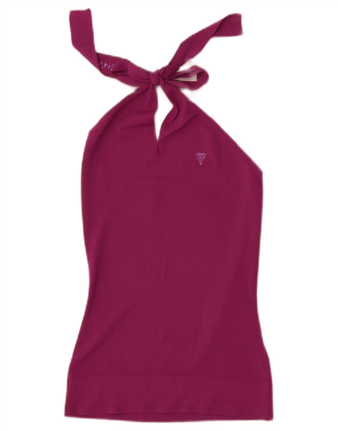 Guess Neckholder-Top für Damen, UK 12, mittelviolette Viskose