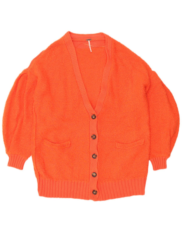 PEOPLE TREE Damen-Strickjacke in Übergröße, Gr. 6, XS, Orange, Baumwolle