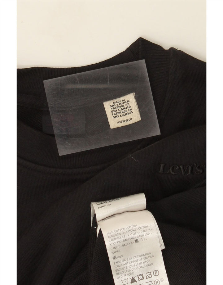 Levi's Damen-Sweatshirt in Übergröße, Größe UK 6, XS, Schwarz, Baumwolle