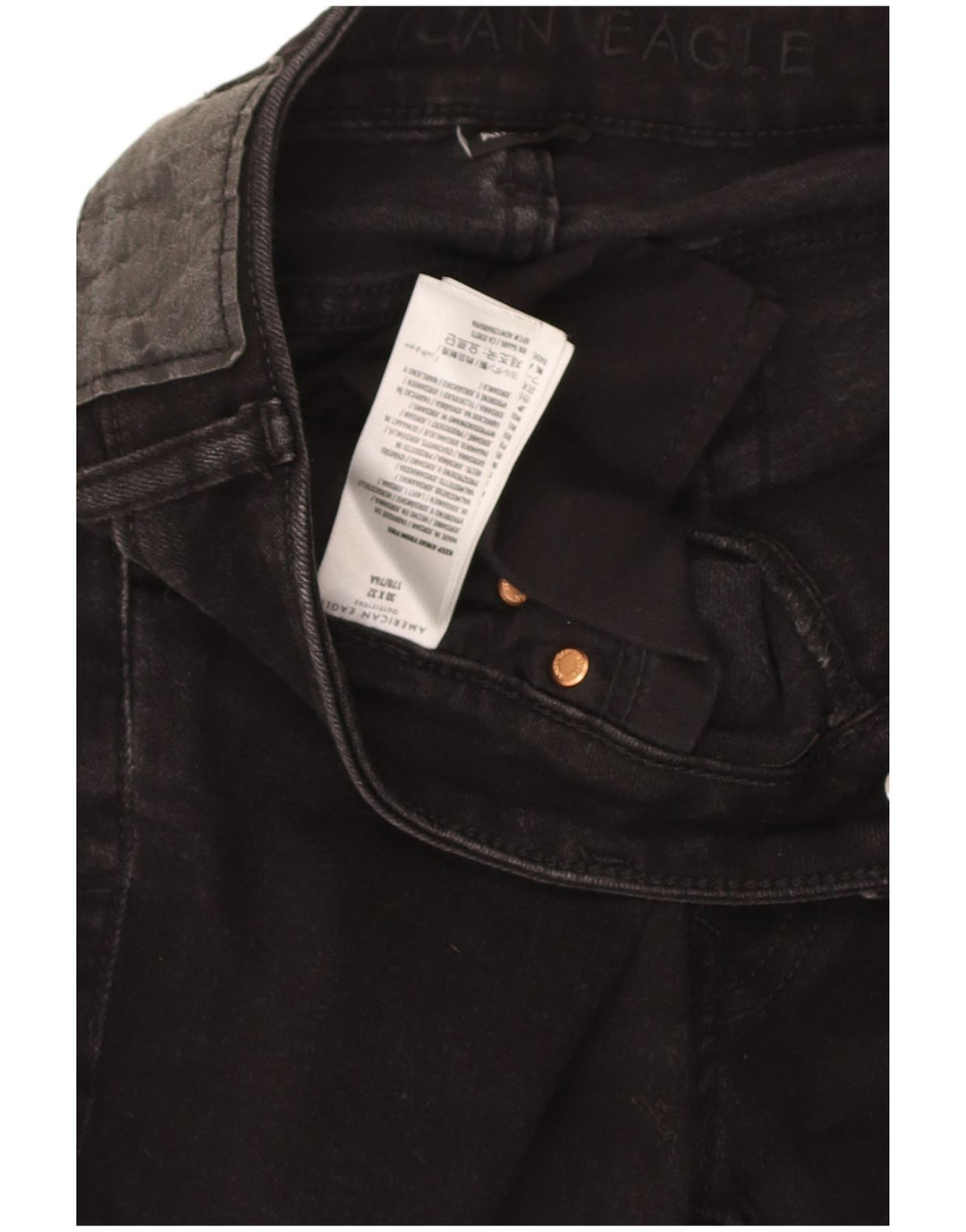 American Eagle Damen-Jeans, W30, L26, Schwarz, Baumwolle