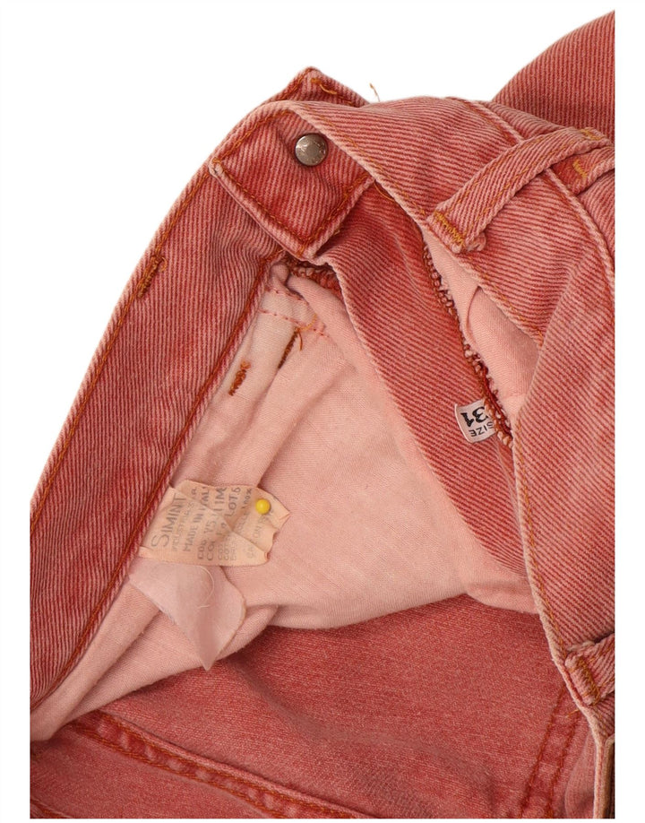 Armani Damen Tapered Jeans W31 L29 Rosa