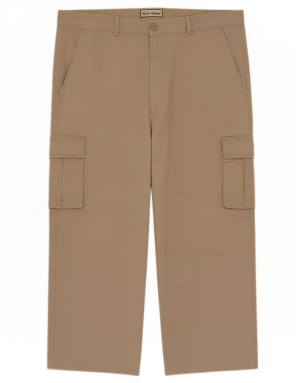 ESSE EMME Gerade Herren-Cargohose IT 54 2XL W36 L26 Beige Baumwolle