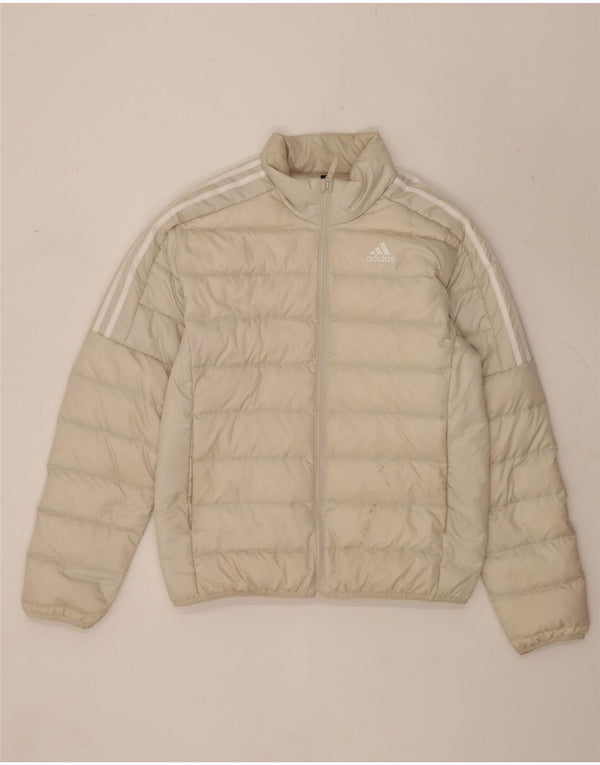 Adidas Herren Wattierte Jacke UK 38 Medium Beige Polyester