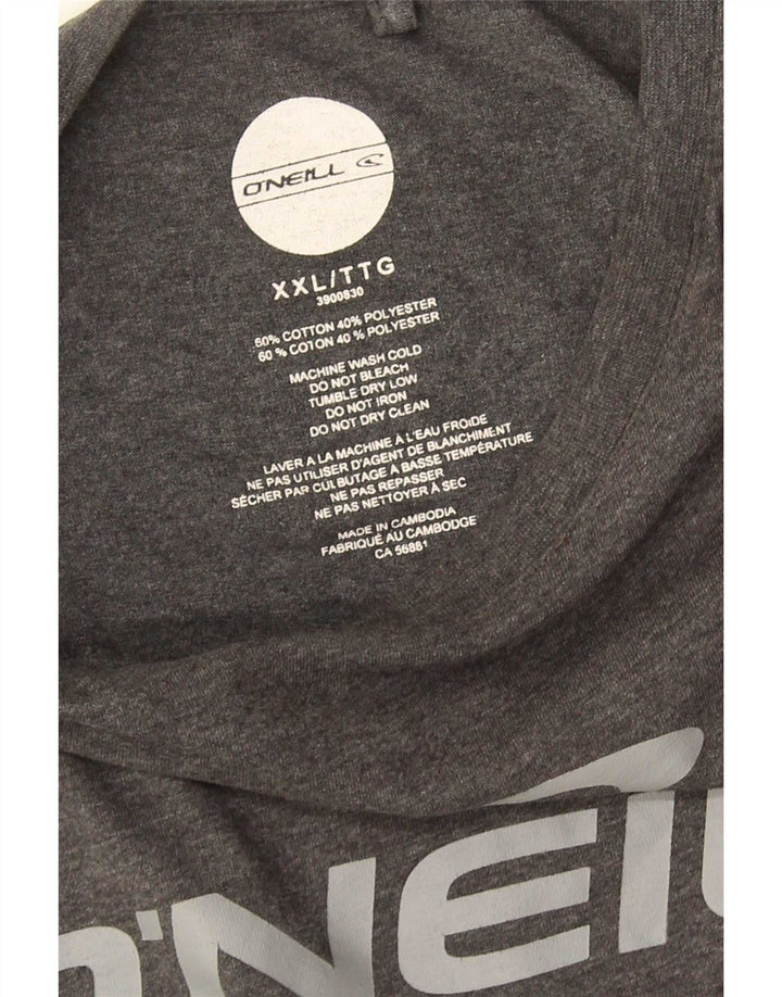 O'Neill Herren Grafik T-Shirt Top 2XL Grau Baumwolle