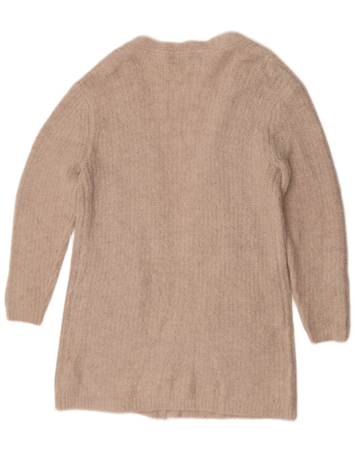 Marks & Spencer Damen Longline-Cardigan-Pullover UK 12 Medium Off White