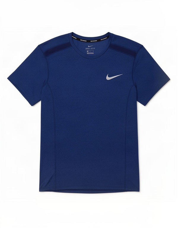 Nike Herren Dri Fit T-Shirt Top Small Marineblau Polyester