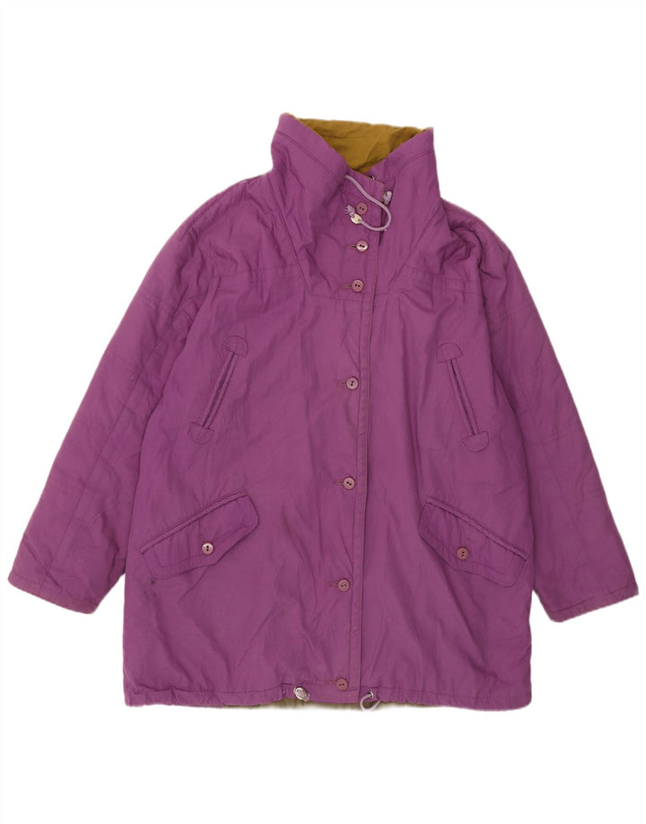 VINTAGE Damen Utility-Jacke UK 20 2XL Lila
