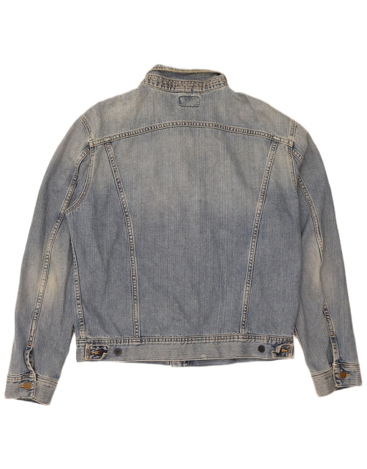 Lee Herren Jeansjacke UK 42 XL Blaue Baumwolle